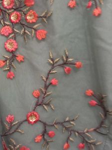 Floral Embroidered Gray Jacket