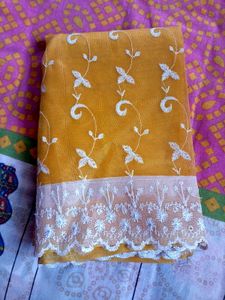 Elegant Yellow Saree