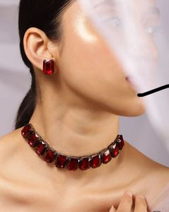 Red Stone Jewelry Set