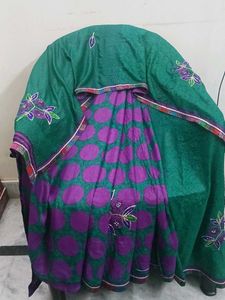 Green & Purple Saree