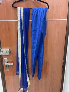 Beautiful Suit Golden And Royal Blue