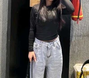 Black Long Sleeve Top