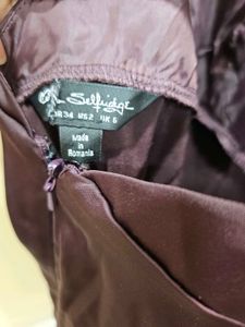 Miss Selfridge satin purple strappy dress