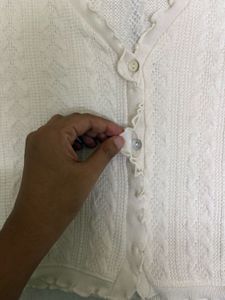 White Knit Cardigan