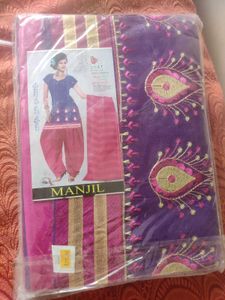 Manjil Unstitched Salwar Suit - Set of 2