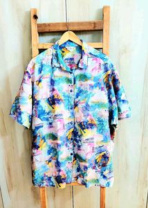 Multicolour Printed Shirt Size-52-54