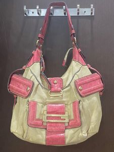 Guess Y2K Pink & Beige Shoulder Bag