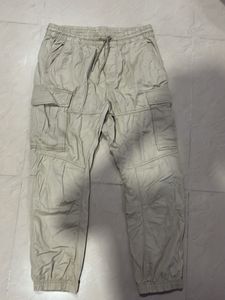 Khaki Cargo Joggers