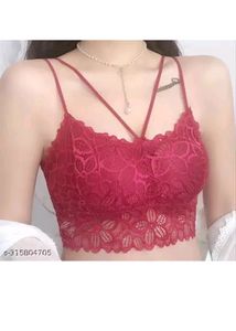Red Padded Crop Top