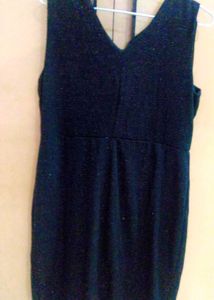 Black Solid Bodycon Dress