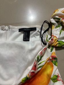 Cute Floral Print Off-Shoulder Dress