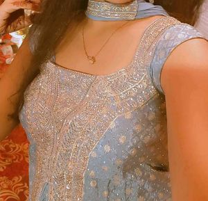 Elegant Blue Party Wear Set