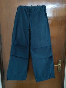 Navy Blue Parachute Pants