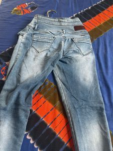 High-Waisted Light Wash Jeans