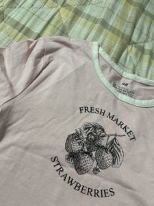 H&amp;M Strawberry Market Tee