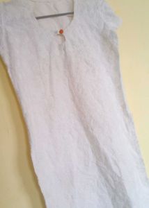 White Cotton Kurta