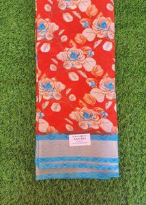 Floral Print Saree Set Of 6