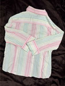 Striped Button-Down Shirt