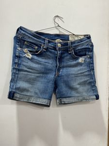 Women Blue Denim Shorts