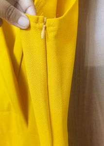 Mustard Yellow Sleeveless Jumpsuit