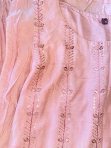 Like New Pent Long Kurti With Heavy Duppata