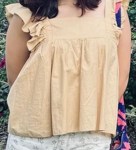 Half Cute Peplum Top