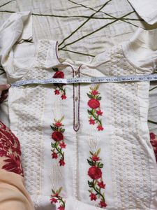 Pakistani Suit With floral Embroidery