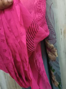 Double Colour Froral Print Saree