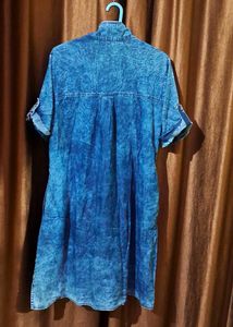 Denim Dress With 2 Side Pockets Size 40 inches