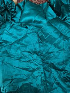 Perfect Puff Sleeves Vintage Blue Gown✨