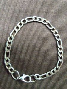 Silver Figaro Chain Bracelet
