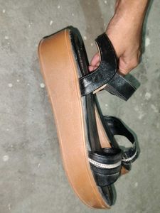 Charcoal Black Sandals - Size [insert siz