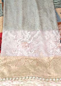 Pink Embroidered Saree