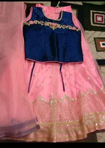 Pink Lehenga For Girls