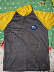 Yellow & Gray Polo T-Shirt