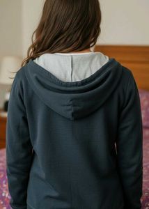Navy Zip-Up Hoodie