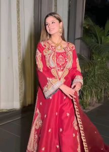 Red Embroidered Suit