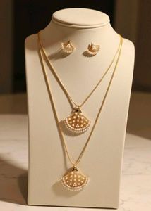 Elegant Pearl & Gold Jewelry Set - Unused