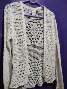 Crochet Knit Cardigan