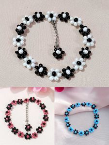 " Beaded Flower Bracelet - Handmade With Love "