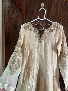 34 bust 3 piece anarkali kurta set for women