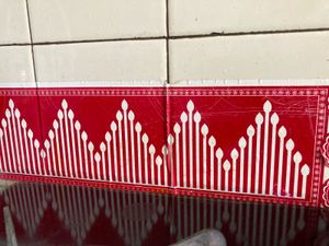 Red &amp; White Uttarakhand Aipan Paper