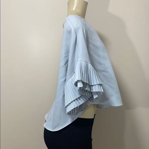 Shein Pleated Ruffle Top