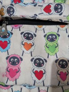 Cute Sheep Backpack with geometry box