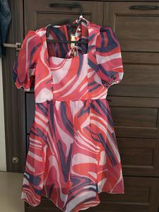 Berrylush Pink Swirl Mini Dress