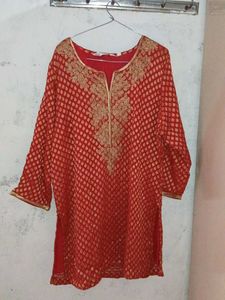 Biba Red Ethnic Tunic