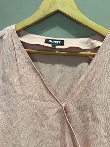 Elegant Pink Wrap Top