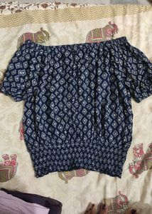 Off-the-Shoulder Print Top