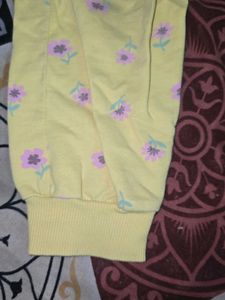 Floral Yellow Joggers