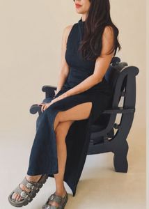 Zara Denim Lycra maxi dress